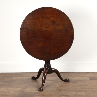 Lot 157 - Mahogany tripod table early 19th Century, with...