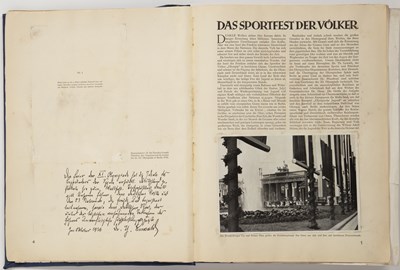 Lot 268 - The Berlin Olympic Games 1936 annual style...