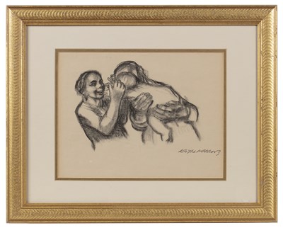 Lot 59 - Kathe Kollwitz (1867-1945) 'Besuch im...