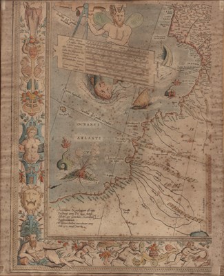 Lot 52 - Gerard Mercator Map of the North West Coast of...