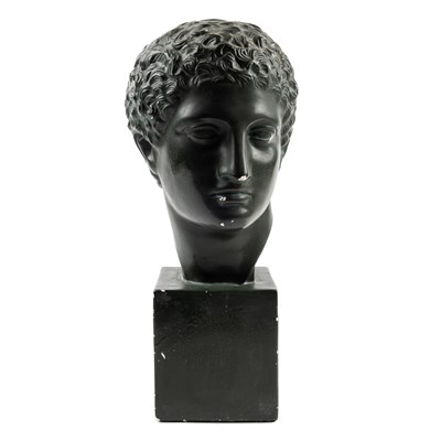 Lot 395 - A plaster bust after the antique