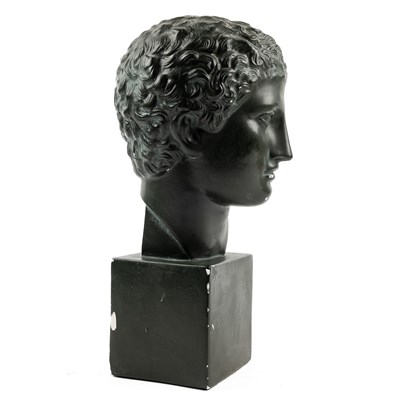 Lot 395 - A plaster bust after the antique