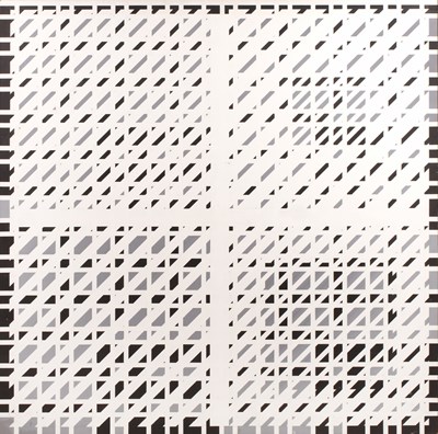 Lot 373 - Theodore Mendez (1934-1997) Square Composition,...