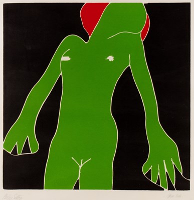 Lot 346 - Philip Sutton (b.1928) Green Nude, 1977 artist'...