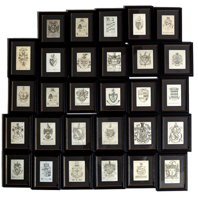 Lot 671 - A collection of twenty-nine antique bookplates