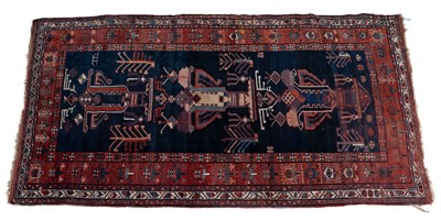 Lot 1233 - An early 20th century woollen hand-woven Bijar rug