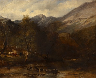 Lot 367 - James Poole (1804-1886) A mountainous...