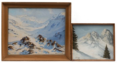 Lot 1048 - Two mountainscapes