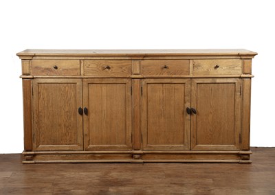 Lot 26 - Oak sideboard Contemporary, with four drawers...