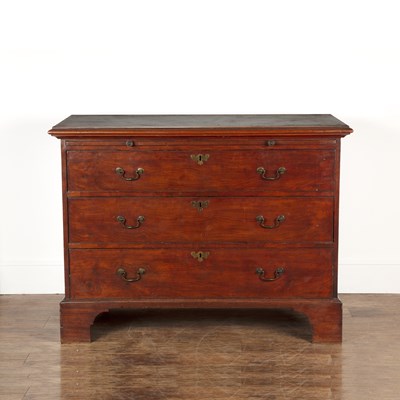 Lot 25 - Mahogany chest of drawers late 18th/early 19th...