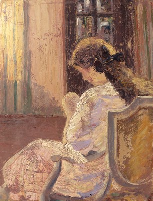 Lot 134 - Christian Faber (Swedish, 1889-1972) oil on...