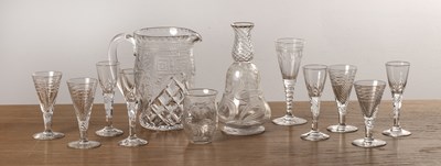 Lot 357 - Collection of glassware comprising a John...