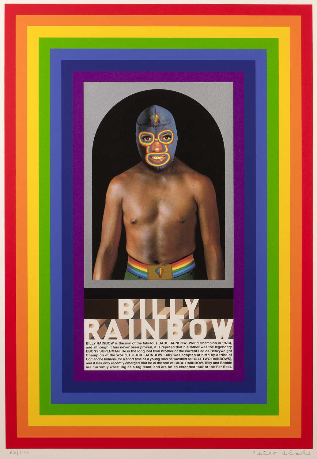 Lot 197 - Peter Blake (b.1932) Billy Rainbow 83/175,...