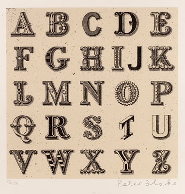 Lot 259 - Peter Blake (b.1932) Appropriated Alphabet I,...