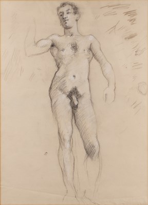 Lot 130 - Fairlee Harmar (1876-1945) Standing Male Nude...