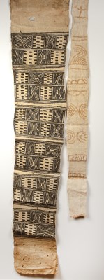 Lot 323 - Two beaten tree bark panels Papua New Guinea,...