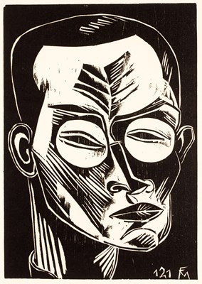 Lot 110 - Conrad Felixmüller (1897-1977) Self Portrait,...