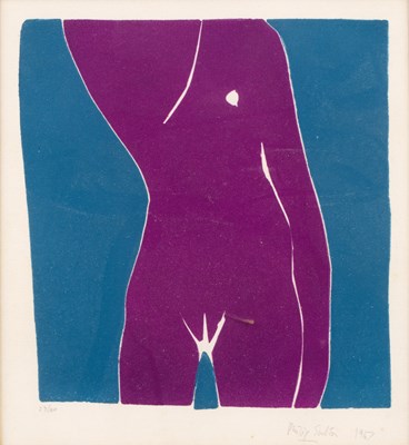 Lot 344 - Philip Sutton (b.1928) Purple Nude, 1967 27/40,...