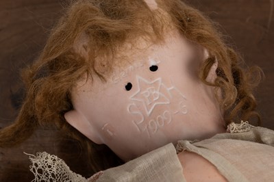 Lot 366 - Two early 20th century German bisque-headed dolls