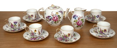 Lot 287 - Samson floral tea set  comprising a teapot,...