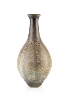 Lot 607 - Peter Lane (b.1932) bottle vase wood ash glaze...
