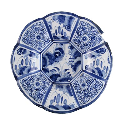 Lot 10 - An 18th century Dutch delft blue and white...