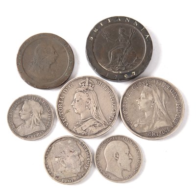 Lot 353 - A collection of 19th century coins to include...