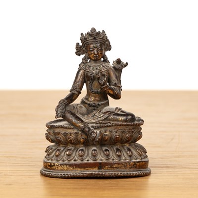 Lot 201 - Bronze figure of Tara Tibet, 14th/15th Century...