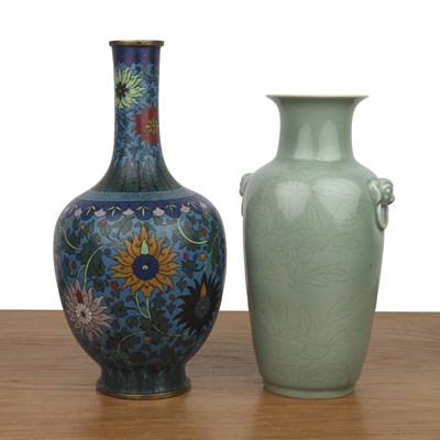 Lot 453 - Large cloisonne vase Chinese, 19th/20th...