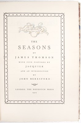 Lot 506 - Nonesuch Press - Thompson (James) 'The Seasons'...