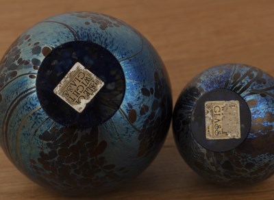 Lot 290 - Tiffany & Co glass apple paperweight, with...