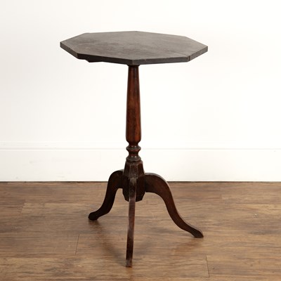 Lot 90 - Oak octagonal tripod table 19th Century, 47cm...