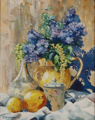 Lot 184 - J Hammond (Contemporary) 'Still life of...