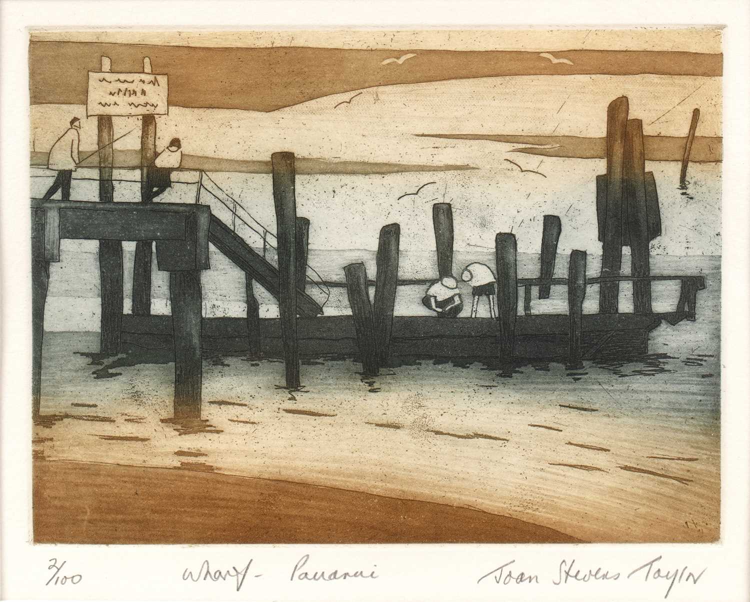 Lot 191 - Joan Stevens Taylor (Contemporary) 'Wharf...