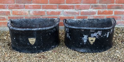 Lot 1350A - A pair of lead planters