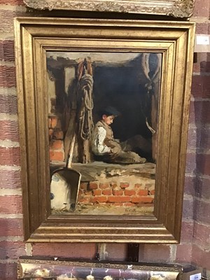 Lot 240 - William Christian Symons (1845-1911) A hard...