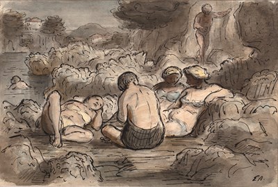 Lot 118 - Edward Ardizzone (1900-1979) Bathers Among the...