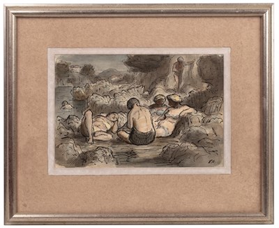 Lot 118 - Edward Ardizzone (1900-1979) Bathers Among the...