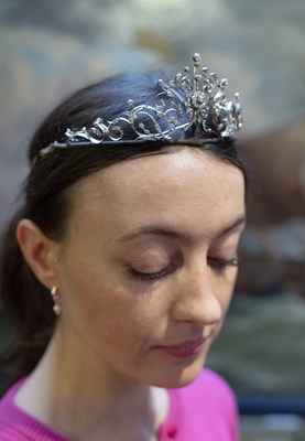 Lot 277 - A late 19th/early 20th century diamond tiara,...