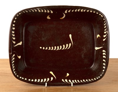 Lot 338 - Slipware baking dish Halifax, Yorkshire, 19th...