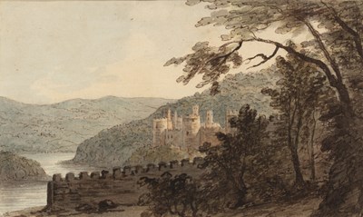 Lot 158 - Paul Sandby (1725-1809) Conway Castle, ink and...