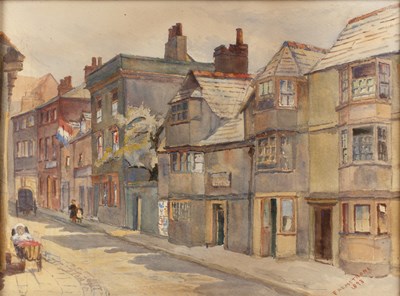 Lot 161 - Fanny Armstrong (19th century) Street view,...