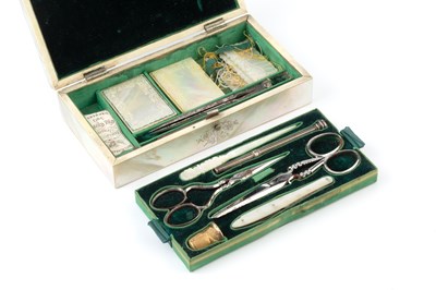 Lot 419 - A 19th century mother o'pearl rectangular...