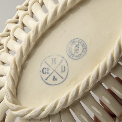 Lot 349 - Royal Vienna creamware collection of ribbon...
