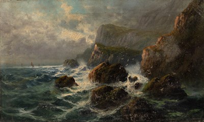 Lot 201 - Frank Hider (1861-1933) 'High Tide on the...