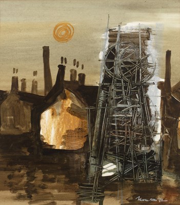 Lot 204 - Ann Thomson (Australian b. 1933) A colliery...