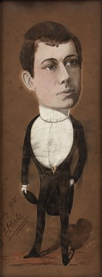 Lot 207 - G* I* Hale Caricature of a gentleman, smartly...