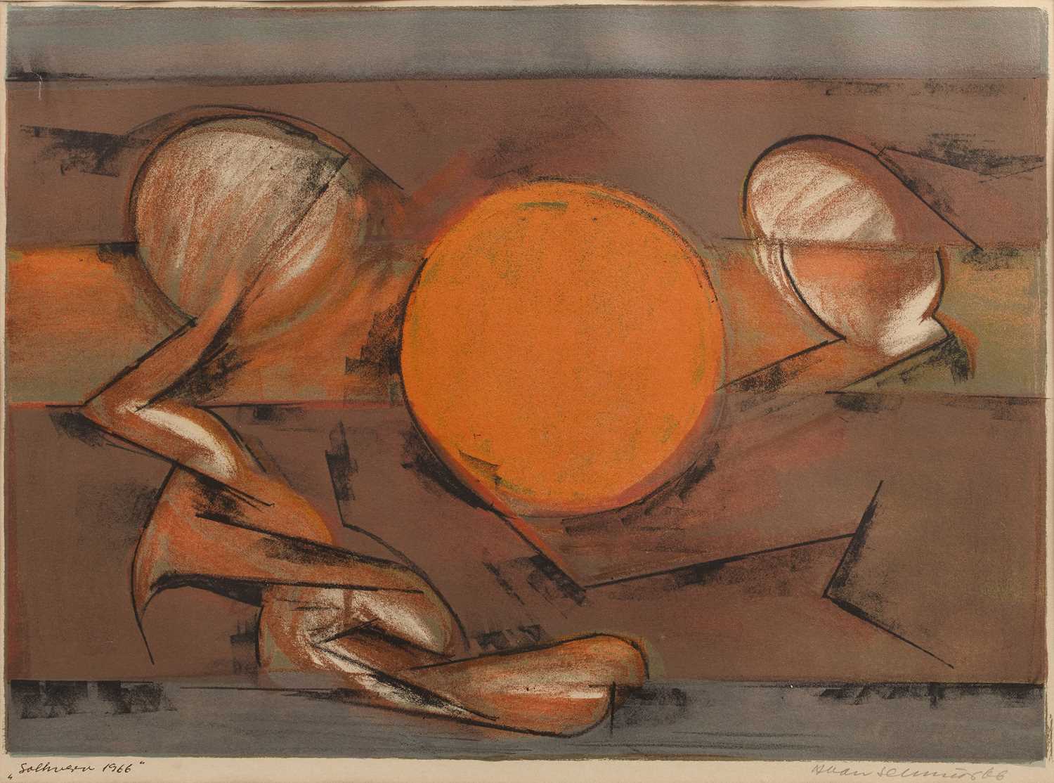 Lot 4 - Allan Schmidt (Danish 1923-1989) Abstract,...
