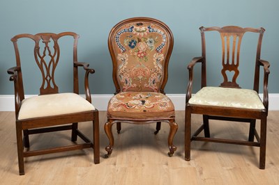 Lot 370 - A group of three chairs