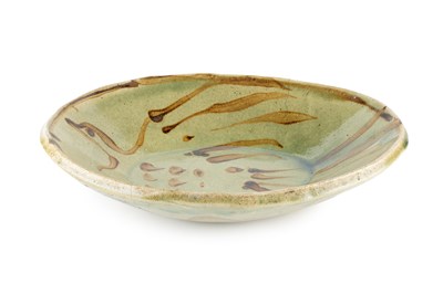 Lot 595 - Rupert Spira (b.1960) Oval dish painted with a...